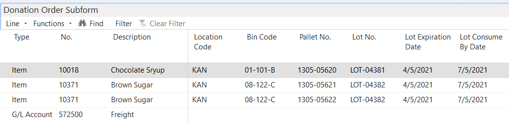 Pallet Numbers Assigned