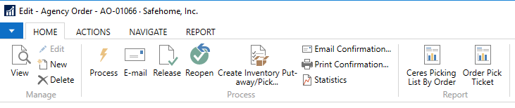 Ceres Picking List By Order