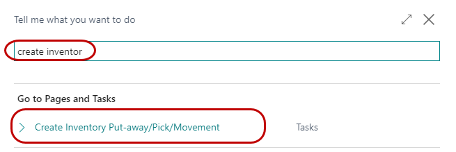 Inventory Pick Window