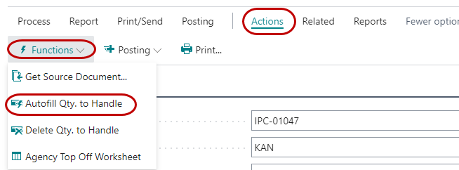 Autofill Qty to Handle