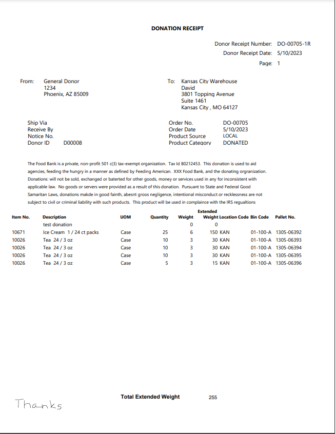 Preview of Per Receipt