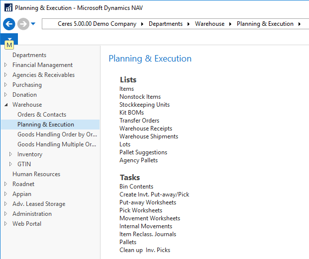 Inventory Pick Window