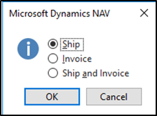 Ship or Shipe and Invoice