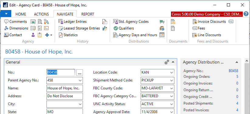 Agency Fees Button - Fees and Discounts