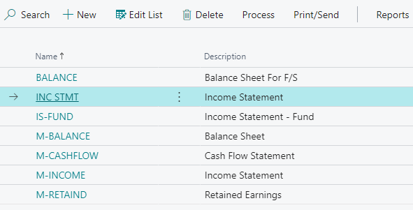 Edit Account Schedule