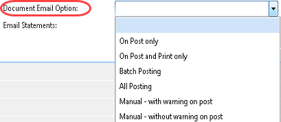 Agency Email Options