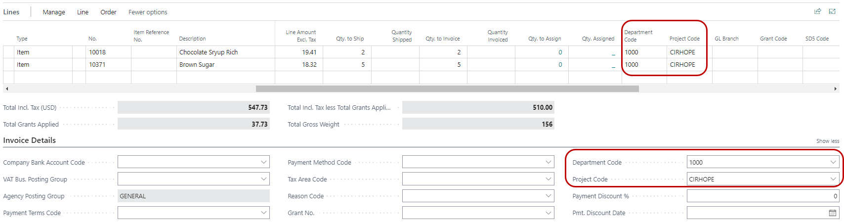 Shortcut Dimensions on Flyout Menu